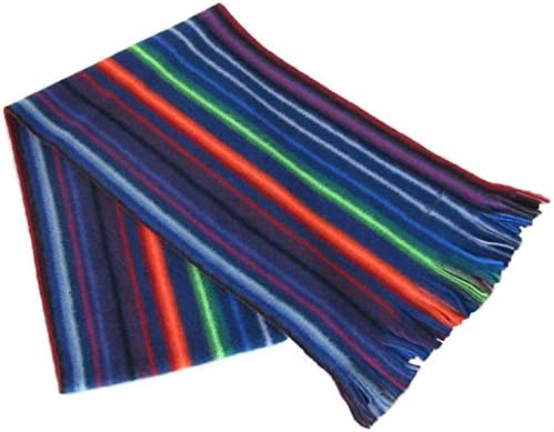 Amazon ポールスミス Paul Smith メンズ マフラー メリノウール100 リバーシブル ブルー系 マルチカラーストライプ Atxc 693d S30 47 並行輸入品 ストール マフラー 通販