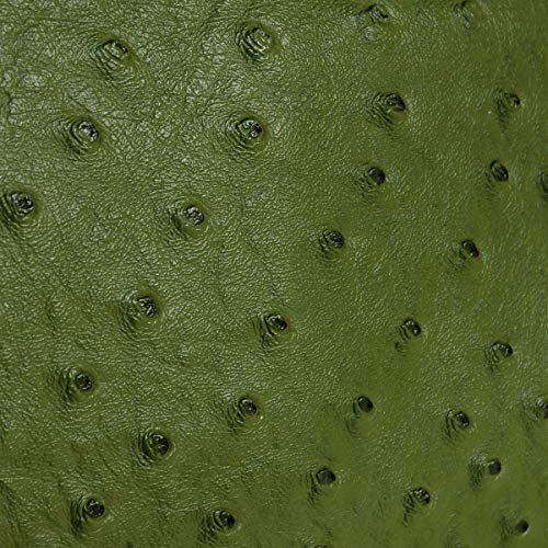 Humble Chic Vegan Leather Faux Ostrich Wristlet - Textured Dot Convertible Wallet Crossbody Bag Clutch Purse with Shoulder Strap, Olive Green, Dark Green, Hunter, Forest, Army
