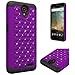 ZTE Sonata 3 Phone Case , ZTE Avid Plus Phone Case , [ Storm Buy ] Hard & Soft Sturdy Hybrid Gel Rhinestone Bling Diamond Armor Defender [ Anti Scratch ] Case Cover