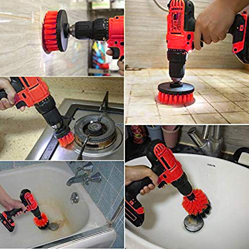 CLEANZOID Drill Brush Set Attachment Kit Pack of 3 All Purpose Power