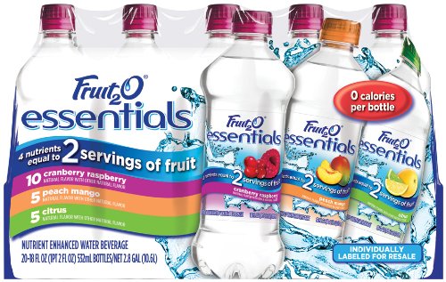 Fruit2O, Assorted, 18-Ounce Bottles (Pack of 15)