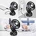 Focondot Battery Operated Clip on USB Fan, Rechargeable Battery/USB Powered Auto Oscillating Desk Fan with Stepless Speed, Portable Mini Fan for Baby Stroller, Home, Outdoor, Camping(4400mA Battery)