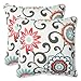 Pillow Perfect Floral Indoor/Outdoor Accent Throw Pillow Plush Fill, Weather, and Fade Resistant, Large - 18.5