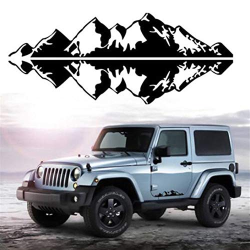 xxiaoTHAWxe Mountain Car-Styling Truck Vehicle Door Body Side PVC Decal Sticker Decoration - Black