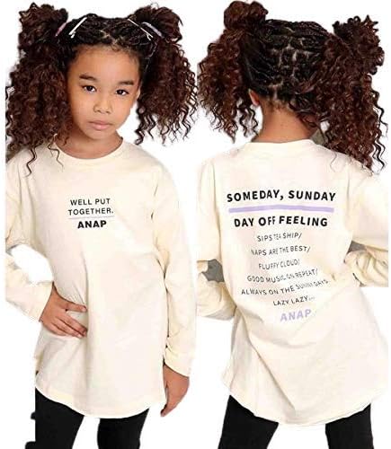 Amazon アナップキッズ ガール Anap Kids Girl カットオフプリントチュニック O Wht S ワンピース チュニック 通販