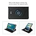 Vivefox Samsung Galaxy Tab A 10.1 Case(NO S Pen) - Folding Stand Folio Cover for Galaxy Tab A 10.1 Inch SM-T580/T585/T587 Tablet, with Auto Sleep/Wake Function, 360° Rotating Viewing Angles (Black)