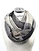 Tartan Plaid & Checks Infinity Fashion Scarves (Block-Black & Beige)