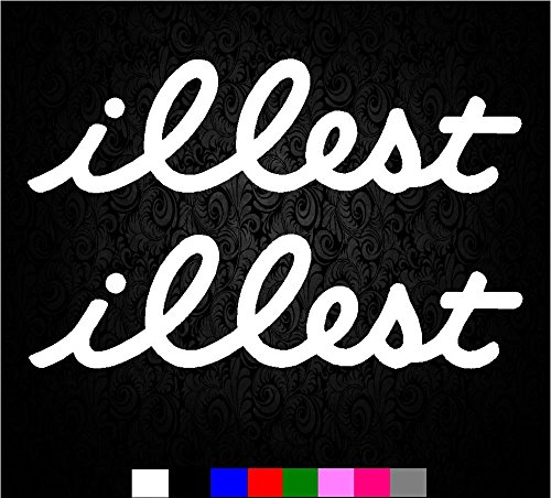 2x Illest Sticker Decal Honda Hatch STI Mazdaspeed 3 VW JDM subaru mazda turbo (5.5