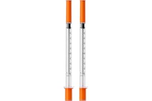 MED NEEDLE U-100 1mL/cc Lab Syringe 29G 1/2" (12.7mm) Disposable Syringes, Individually Wrapped, Pack of 25