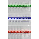 Nynelly 15pcs/Set pH Meter Buffer Solution Powder for Precise and Easy for Precise pH Calibration Powder Solution 4.01,6.86,9