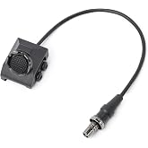 NECARL Remote Pressure Switch, SF Plug for M300 M600 Tactical Flashlights | Tactical Light Switch with Aluminium Alloy Base for 20mm Picatinny Rail