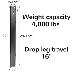 179014 RV Landing Gear, RV Lead Fifth Wheel Landing