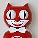 Kit Cat Klock Gentlemen with Batteries Included (Scarlett Red)