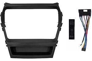 Radio Frame 9 Inch 2din Car Fascia Fit for Hyundai IX45 / Santa FE 2013-2018 Stereo Panel Dash Mount Installation Double Din 