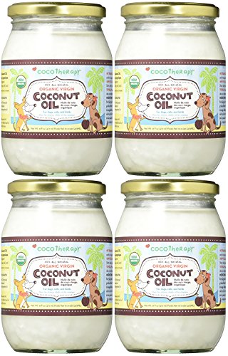 (4 Pack) CocoTherapy Organic Virgin Coconut Oil, 16 oz for Pets - Thumbnail 3