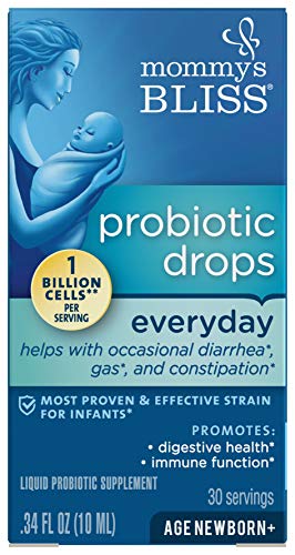 Mommy's Bliss Baby Probiotic Drops Everyday - Gas, Constipation, Colic Symptom Relief - Newborns & Up - Natural, Flavorless, 0.34 Fl Oz - Thumbnail 2