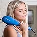 TheraFlow Deep Tissue Percussion Massager - Handheld Back Massager, Muscle Kneading for Shoulder, Neck, Foot, Head & Scalp. Electric Massager - 3 Attachments For Shiatsu, Trigger Point & Relaxation