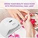 BIR 54W UV LED Nail Dryer Lamp for Gel Nail Polish