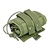 Tactical Compact Roll-Up Pouch Folding Dump Pouch Magazines Elastic Draw Cord MOLLE PALS Shooting Gear 7.5”L X 8.5”H X 3.5”W (Green)