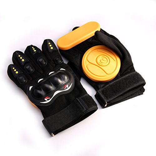 image for Andux Land skateboard slider Slide Glove Yellow HBST-05