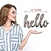 KU-DaYi Hello Cutout Wood Sign Home Décor Wall Art Decor Rustic Farmhouse Front Door Sign 12 Inch Long