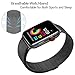 Bands for Apple Watch Band 42mm Milanese Loop for iWatch Black