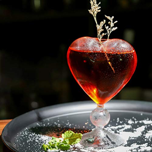 Cabilock Saft Gläser Herz Trinkgläser Cocktailgläser Wassergläser Saftgläser Glas Eisschalen Eisbecher Eisgläser… – Bild 4