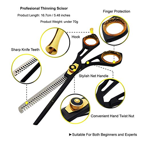 saaqaans professional hair cutting scissors set