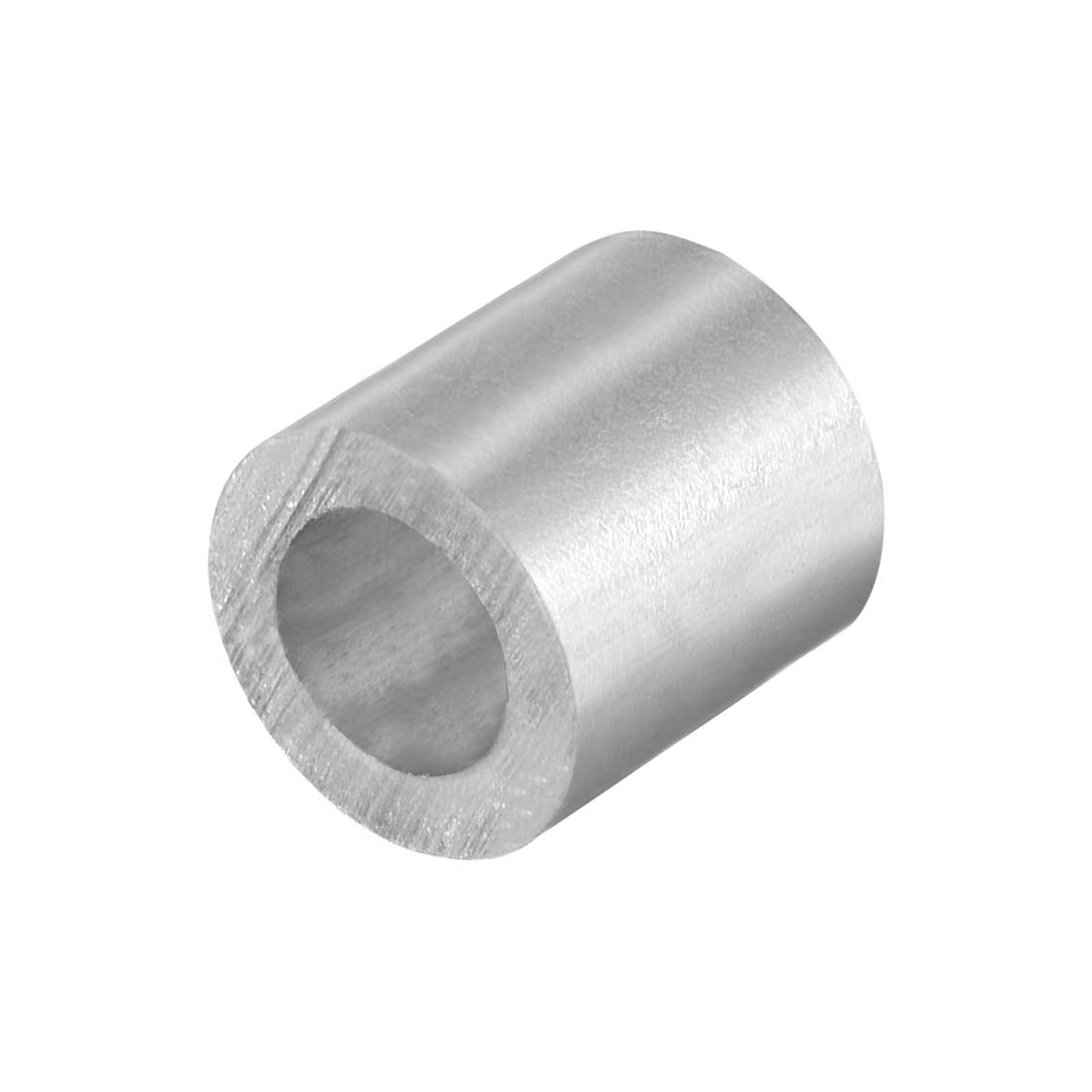 sourcing map Aluminum Crimping Loop Sleeve Round for 5/32" - 3/16" Wire Rope Pack of 10 - Image 5