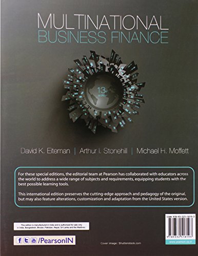 Multinational Business Finance, 13e (Old Edition) 1
