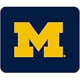 OTM Essentials University of Michigan Standard Fabric Mouse Pad, Desk Accessories, Standard Fabric Gaming Mouse Pad, Classic V3