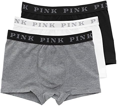 Thomas Pink 3-Pack Regent Men's Boxer Trunks, Black/White/Grey Medium