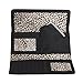 Kenneth Cole Reaction Womens Saffiano Clutch Wallet Trifold W Coin Purse (BUFF BLACK)