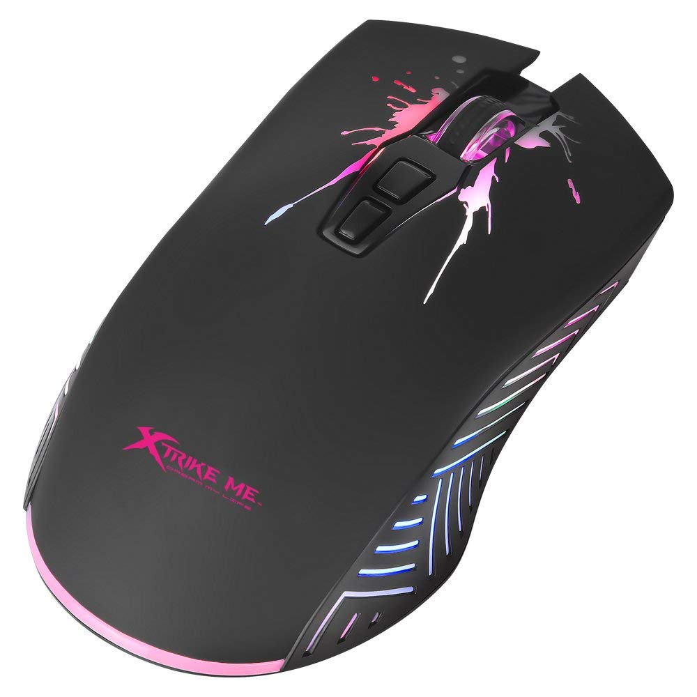 xtrike me GM-215 Optical Gaming Mouse with Adjustable DPI (7200/4800/2400/1200) 7 Buttons, Backlit