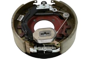 AXLETEK 12-1/4" x 3-3/8" Left-Hand Electric Brake Assembly for 8K-9K Dexter & Lippert Axle 4-Bolt Replaces Dexter K23-434-00