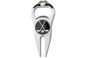 GOLTERS Golf Divot Repair Tool with Ball Marker, A Unique and Multi-Functional Golf Accessory, Nickel