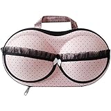 American Trends Bra Case Lingerie Underwear Packing Travel Organizer (FBA) Pink Dots