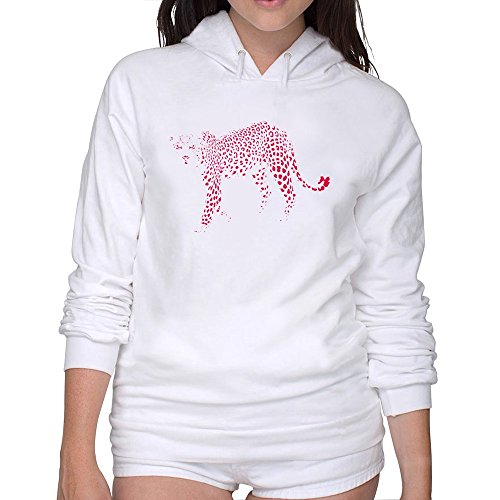 Ccyc Women's The Pink Panther Cartoon Comedies White Hooded Sweatshirt X-Large