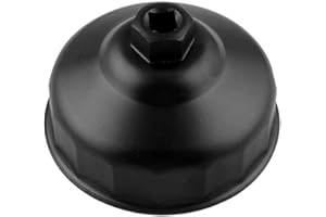 RULLINE 86.4mm 16 Flutes Oil Filter Wrench Compatible with BMW with 86mm Cartridge Style Filter Housing Caps, Oil Filter Hous