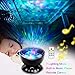 iAVO Remote Control Ocean Wave LED Projector Night Light with 7 Colorful Light Mode and Built-in Music Player Black