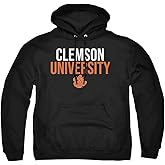 LOGOVISION Clemson University Official Stacked Unisex Adult Pull-Over Hoodie