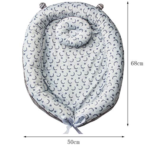 vocheer Baby Bed, Baby Lounger Bed Portable Sleeping Crib Head