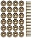Wood Wheels - 24 Pack with Free Axle Pegs - Made in USA (1.5
