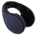Knolee Unisex Classic Fleece Earmuffs Foldable Ear Muffs Winter Accessory Outdoor EarMuffs (One size, Navy blue)