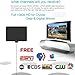 TV Antenna, Indoor Amplified Digital HDTV Antenna, 50 Mile Range With Detachable Amplifier Signal Booster For 1080P High Reception, USB Power Supply And 13.2' Coaxial Cable - Black
