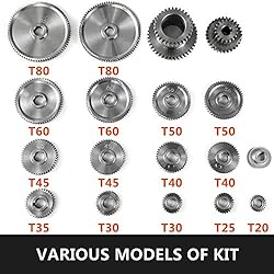 Mophorn 18pcs/Set CJ0618 Lathe Mini Lathe Gears