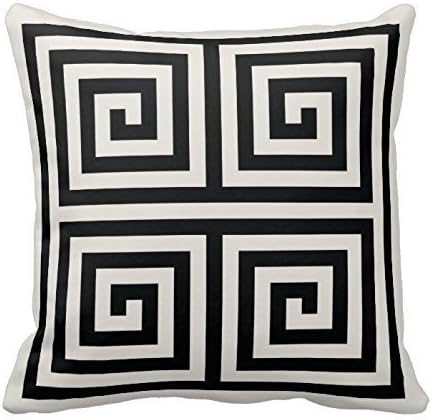Amazon Com Chic Black And White Greek Key Geometric Patterns