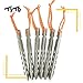 TiTo 6 Pack Titanium Tent Stakes 10X10X160mm V-Shaped Windproof Tent Nail Pegs with Carrying Pouch for Camping, Hiking, Gardening and Canopy (Silver,10X160mm)