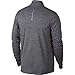 NIKE Men's Pacer Half-Zip Top, Gunsmoke/Heather, Large