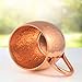 Artisan's Anvil Moscow Mule Mugs Set of 4 - Solid 16 oz Hammered Copper Barrel Mugs With Straws - Handmade Unlined Gift Set